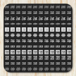 Tot 12 verschillende logo's of geüploade Afbeeldin Vierkante Kartonnen Onderzetter