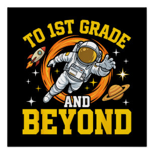 tot 1e klas en verder Astronaut Student Perfect Poster