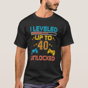 Tot 40e verjaardag Gift Video Game 40e verjaardag T-shirt