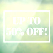 Tot 50% verkoop gebarentaal raamsticker (Vel 3)