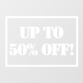 Tot 50% verkoop gebarentaal raamsticker (Vel)