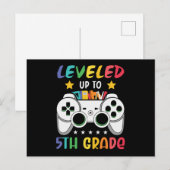 Tot 5e graad terug naar schoolvideogamer briefkaart (Voorkant / Achterkant)