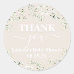 Tot aan de Clouds Baby shower Classic Ronde Sticke Sticker
