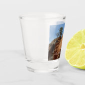 Tot Angels die landt in Zion National Park Shot Glas (Links)