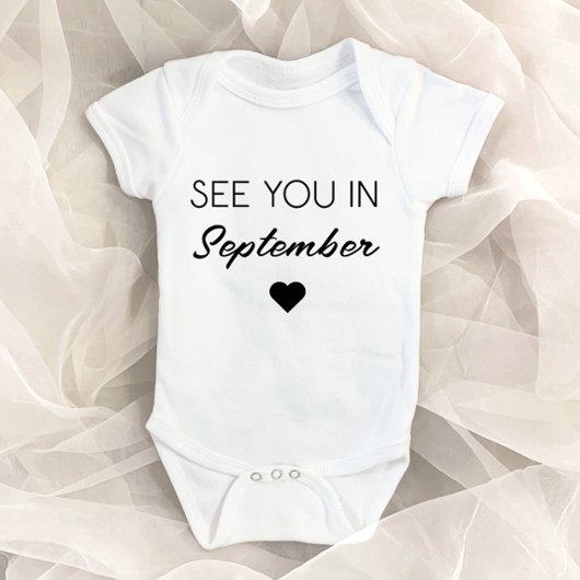 Tot binnenkort aangepaste zwangerschapsaankondigin romper