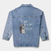 Tot de dood bruiloft denim jacket (Achterkant)