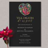 Tot de dood doen ons deel Gothic hart Halloween Go Kaart