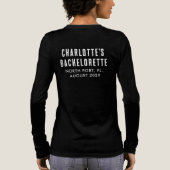 Tot de dood doen ons feest schedel vrijgezellenfee Tri-Blend shirt (Achterkant)