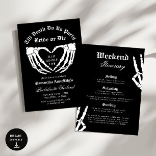 Tot de dood doen ons Party Bachelorette Party Kaart