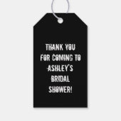 Tot de dood doen wij ons aan het zwarte Skeleton-p Cadeaulabel (Achterkant)