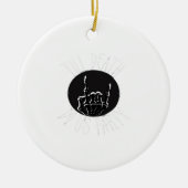 Tot de dood doet ons feest klassieker keramisch ornament (Voorkant)