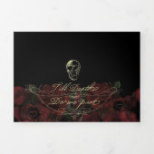 Tot de dood drivoudig donkerbruine weddenschap drieluik programma (Cover)