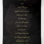 Tot de dood drivoudig donkerbruine weddenschap drieluik programma (Binnenkant midden)