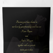 Tot de dood drivoudig donkerbruine weddenschap drieluik programma (Binnenzijde eerst)