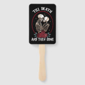 'Tot de dood hand fans Handwaaier (Achterkant)