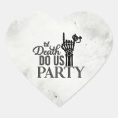 Tot de dood hart sticker (Voorkant)