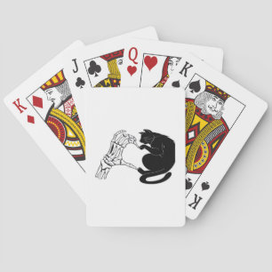 Tot de dood katten doen ons deel klassiek pokerkaarten