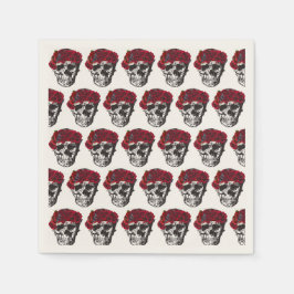 Tot de dood maken we deel uit van de rode rozenbek servet