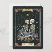 Tot de dood ons deel 3 doen | Tarot bruiloft uitno Kaart (Achterkant)