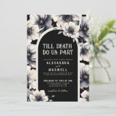 Tot de dood ons deel bloemenhuwelijk kaart (Staand voorkant)