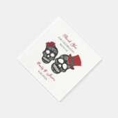 Tot de dood ons deel doen | Aangepaste bruiloft Servet (Hoek)