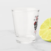 Tot de dood ons deel doen | Weddenschap Shot Glas (Links)