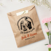 Tot de dood ons deel Halloween bruiloft Bedankzakje (Gezegeld)