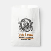 Tot de dood ons deel Halloween bruiloft Bedankzakje (Voorkant)