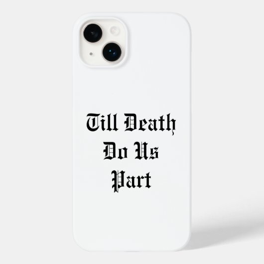 Tot de dood ons Deel iPhone Case - White (Achterkant)