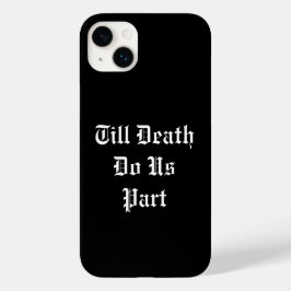 Tot de dood ons Deel iPhone Case - zwart