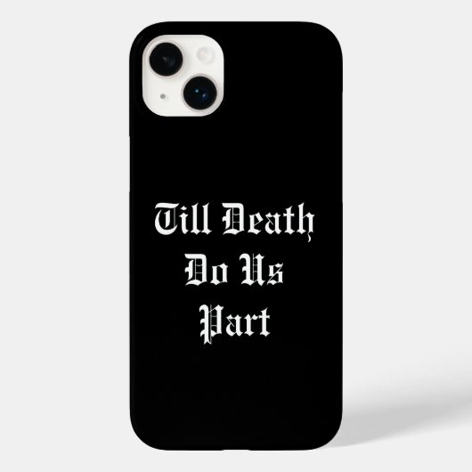 Tot de dood ons Deel iPhone Case - zwart (Achterkant)