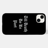 Tot de dood ons Deel iPhone Case - zwart (Achterkant (horizontaal))
