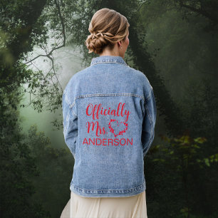 Tot de dood ons deel na het huwelijk Gothic Denim Jacket