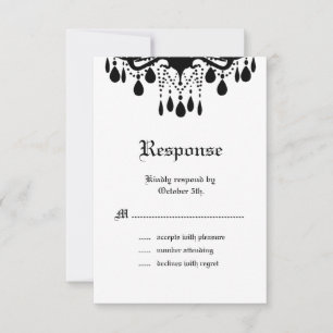 Tot de dood ons deel RSVP Kaartje
