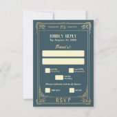 Tot de dood ons deel RSVP Kaartje (Voorkant)