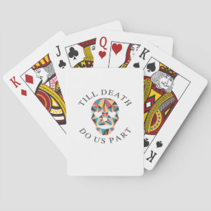 Tot de dood ons grappig en klassiek Halloween Pokerkaarten