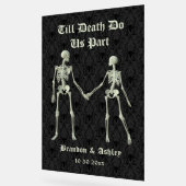 Tot de dood ons scheiden elegante skeletten acryl bord (Hoek)