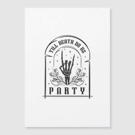 Tot de Dood Ons Scheiding Retro Bachelorette Ontwe (Voorkant)