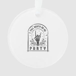 Tot de Dood Ons Scheiding Retro Bruidsmeisje Desig Ornament