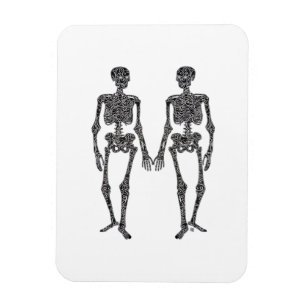 Tot de dood ons scheidt 2 Skeletons Classic Magneet