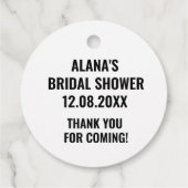 Tot de dood ons scheidt Bruiloftsfeestje Bedankjes Labels (Achterkant)