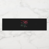 Tot de dood ons scheidt Classic – Liefdesontwerp Waterfles Etiket (Enkel label)