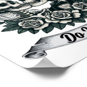 Tot de dood ons scheidt geraamte bruid en bruidego poster (Hoek)