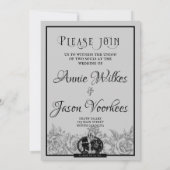 Tot de dood ons scheidt Gotische bruiloft Kaart (Achterkant)