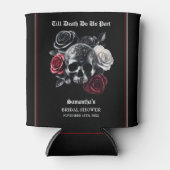 Tot de dood ons scheidt Halloween Bruidsontbijt Blikjeskoeler (Voorkant)