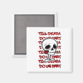 Tot de dood ons scheidt Klassiek – Basic Halloween Magneet (Voorkant / Achterkant)