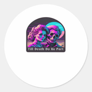 Tot de dood ons scheidt – Luiaard en zielsverwant Ronde Sticker