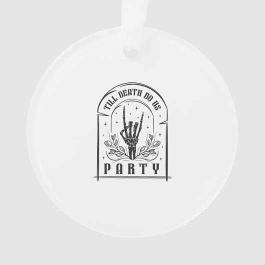 Tot de dood ons scheidt Retro Bruidsmeisje Design Ornament (voorkant)