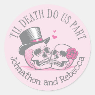Tot de dood ons scheidt ronde sticker