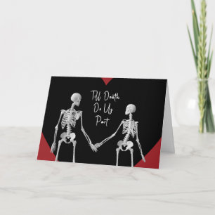 Tot de dood ons scheidt Valentijnskaart optie1 Bedankkaart